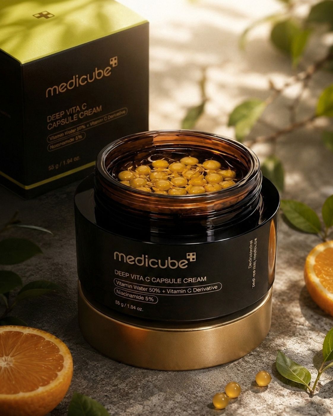 Medicube Deep Vita C Capsule Cream 55g — Brightening Capsule Cream for Dark Spots